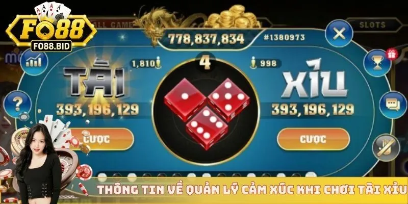 Thông tin về việc quản lý cảm xúc khi chơi tài xỉu